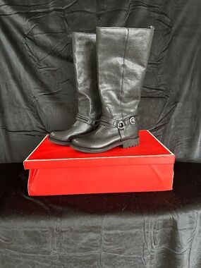 NWT Coach Boots, Valterra sport calf boot, black , size 7.5